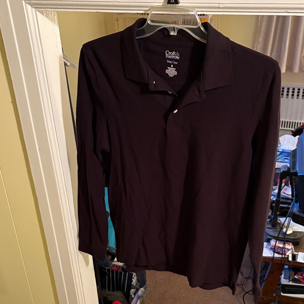 Croft & Barrow Men's Black Shirt